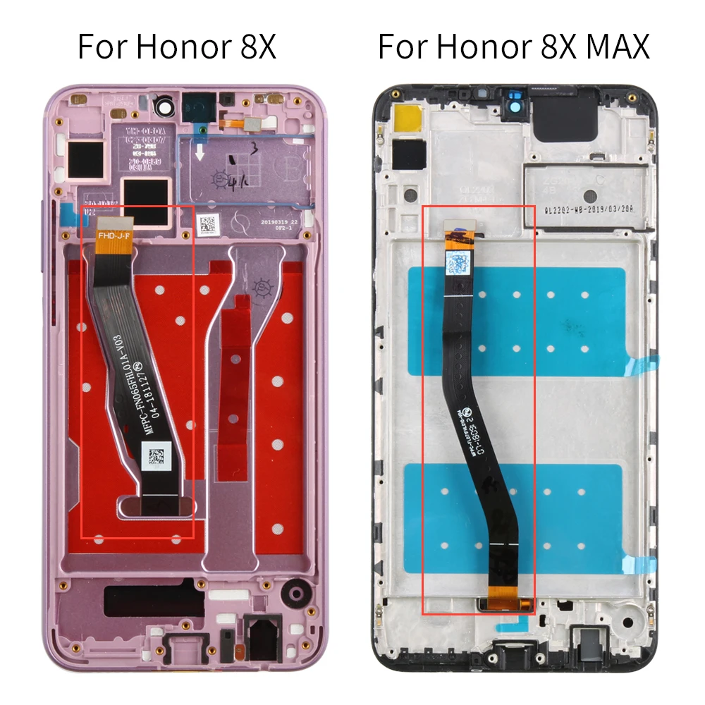 Сенсорный ЖК-экран для HUAWEI Honor 8X сенсорная панель View 10 Lite датчик Huawei MAX экран с