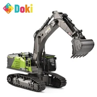 doki 114 rc excavator truck caterpillar alloy 2 4ghz radio controlled car 22 channel construction vehicle toy sound for boys