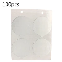 100pc refillable nespresso coffee capsule flim sticker refilling stainless steel capsule self adhesive aluminum foil brewer lid