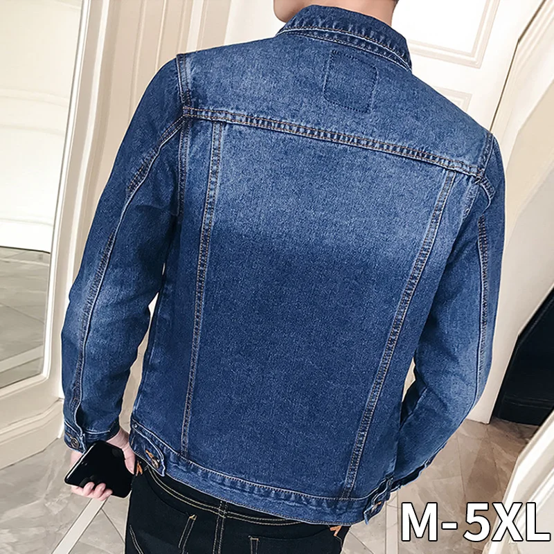 Новинка осенняя мужская джинсовая куртка для мужчин Ретро стиль Ковбойская