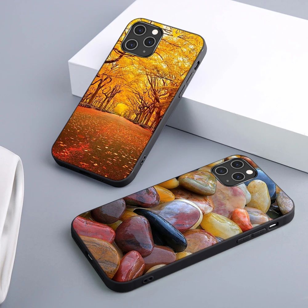 

Natural Ccity Deer Case For iPhone 12 11 Pro Max Mini Cover for iPhone X XR XS MAX 7 8 6 6S Plus 5S SE 2020 Soft TPU Phone Funda