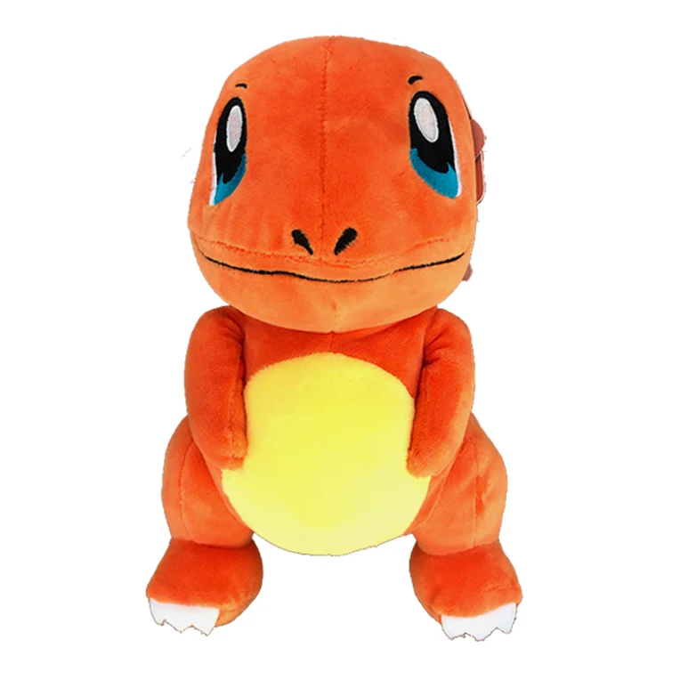 Kawaii Pikachu Charmander Squirtle Bulbasaur Lapras плюшевая кукла мягкая качественная Игрушка Аниме игровой периферический продукт подарки - Цвет: Charmander 20cm
