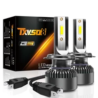 txvso8 2pcs h7 h4 led headlight bulb 110w 10000lm car light with fan diode lights 6000k 360 degree fog light faros led para auto