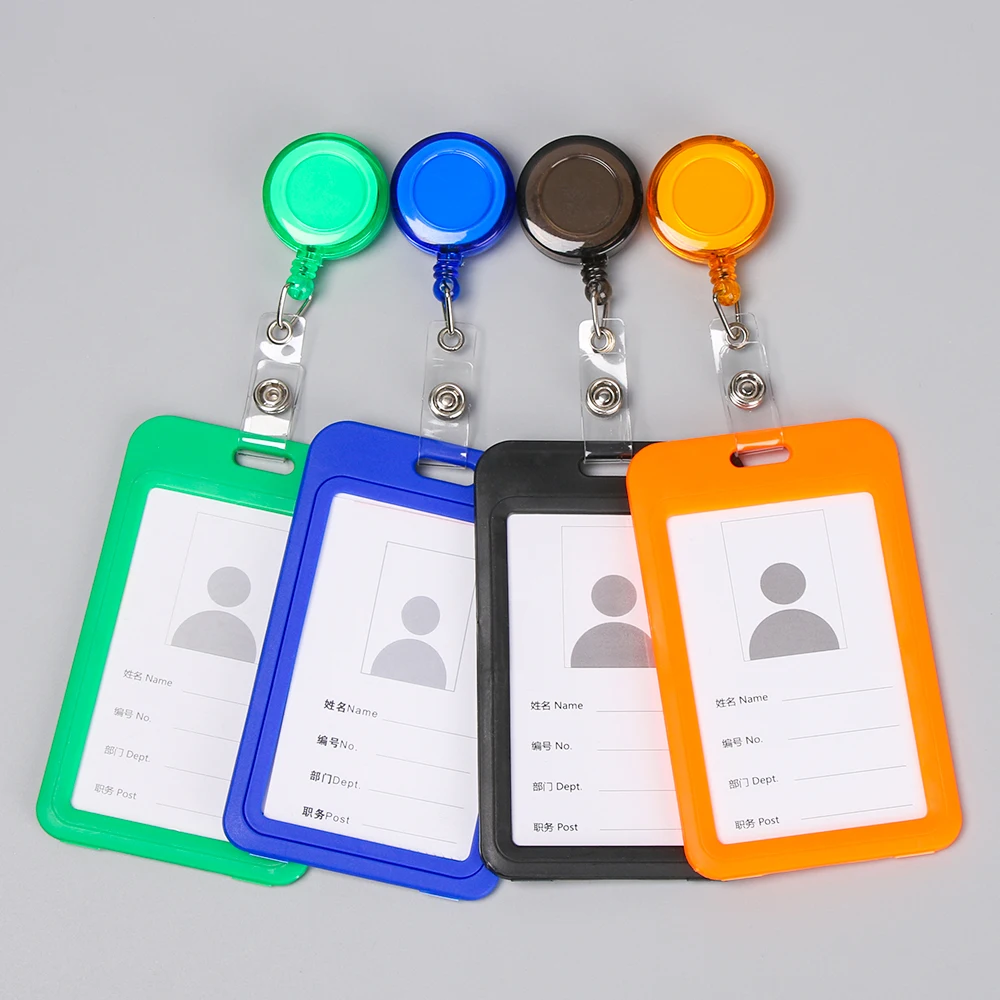 Модные держатели для карт милые выдвижной значок катушка идентификационной