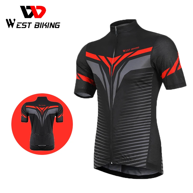 

Веломайка WEST BIKING с коротким рукавом, профессиональная спортивная рубашка, дышащая одежда для езды на велосипеде, лето 2021
