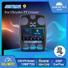 Автомобильный радиоприемник 8G 128G для Chrysler PT Cruiser 2007-2009 мультимедийный видеоплеер стерео Carplay 4G WIFI навигация Android GPS