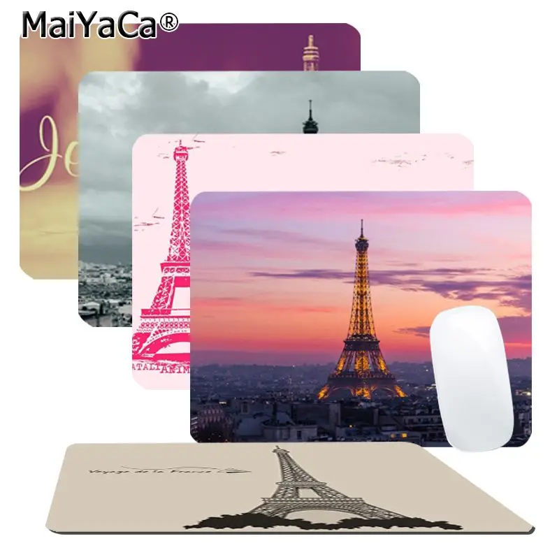

MaiYaCa Custom Skin Eiffel Tower in Paris Rubber Mouse Durable Desktop Mousepad Top Selling Wholesale Gaming Pad mouse