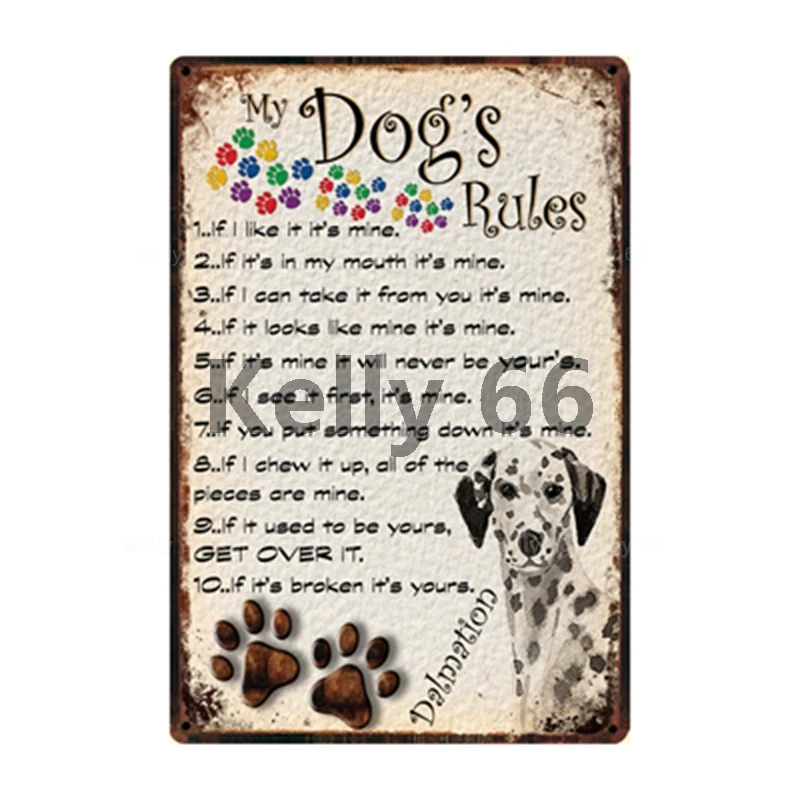 [Kelly66] для домашних животных собак правила Предупреждение лучшую жизнь с Dalmation