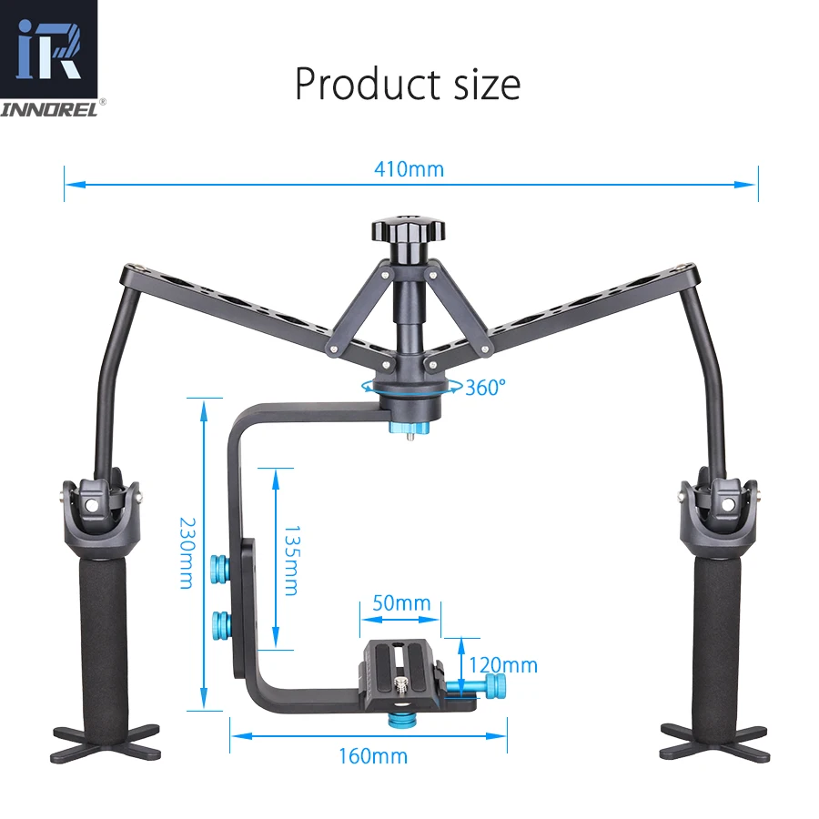 INNOREL ручной паук стабилизатор видео steadicam Rig для DSLR камеры Canon 5D2 5D Mark III 70D видеокамера Механическая Steadycam
