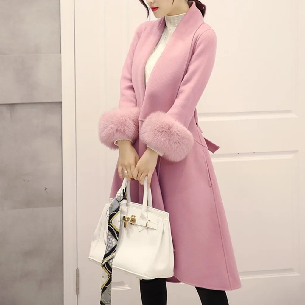 Женская теплая куртка размера плюс на осень и зиму с длинным рукавом