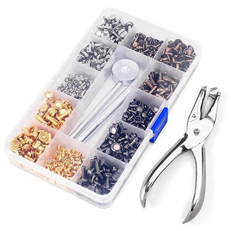 360 шт. заклепки для кожи 3 размера | Дом и сад