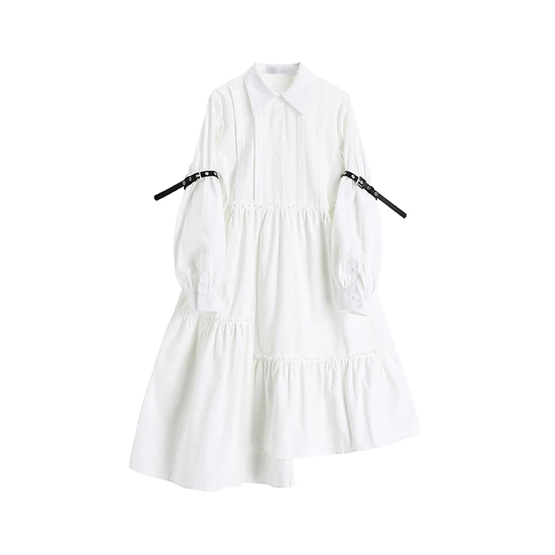 Женское винтажное плиссированное платье миди повседневное элегантное