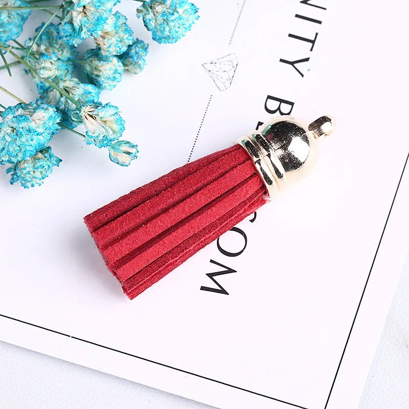 DIY 20 шт./лот мини Винтаж замшевые Ленточки с плоским дном для одежды мешок ювелирных изделий Шторы украшения дома аксессуары-кисточки - Цвет: 9