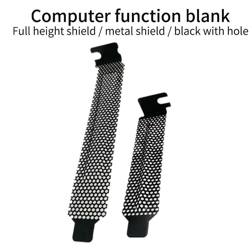 5pcs/set Board Blanking Plate Desktop Heat Dissipation Computer Case PCI Slot Cover Dust Filter Hard Easy Install Cooling Fan |