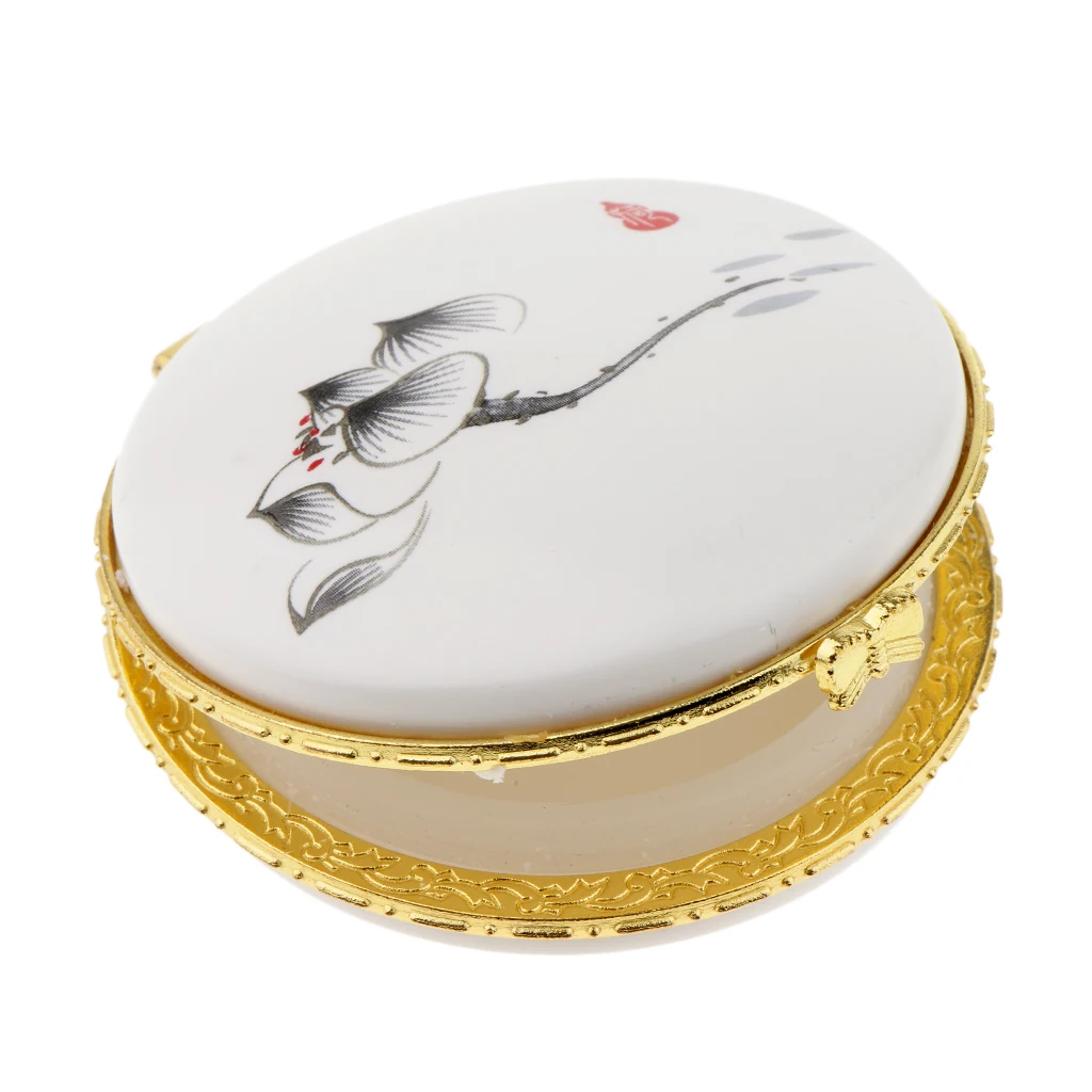 

Blesiya Retro Design Empty Loose Powder Case Foundation Makeup Box Tin Pot
