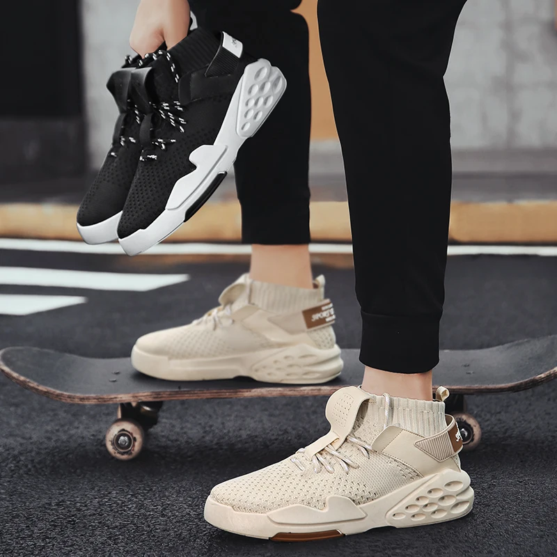 Весенне-осенняя мужская обувь кроссовки 2019 дышащая для спорта модная сетчатая