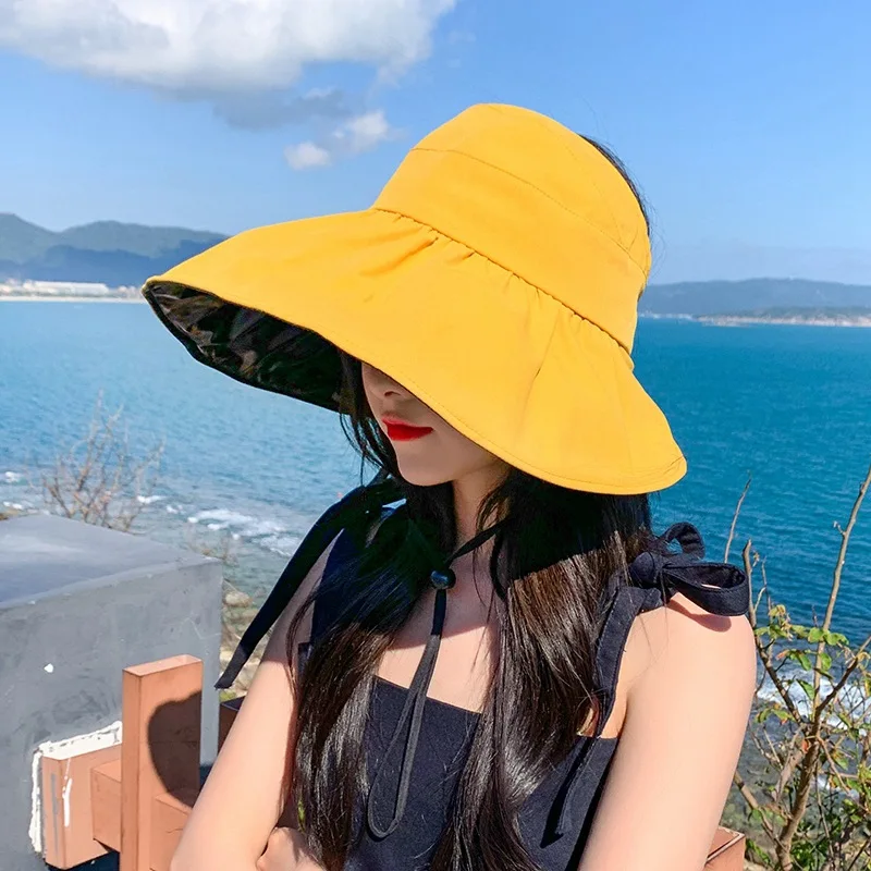 

Hat Trend Sun Protection Hat Popular Bucket Hat Female Summer Sun Hat Sun-Proof and Breathable Thin Internet Celebrity Beach Hat