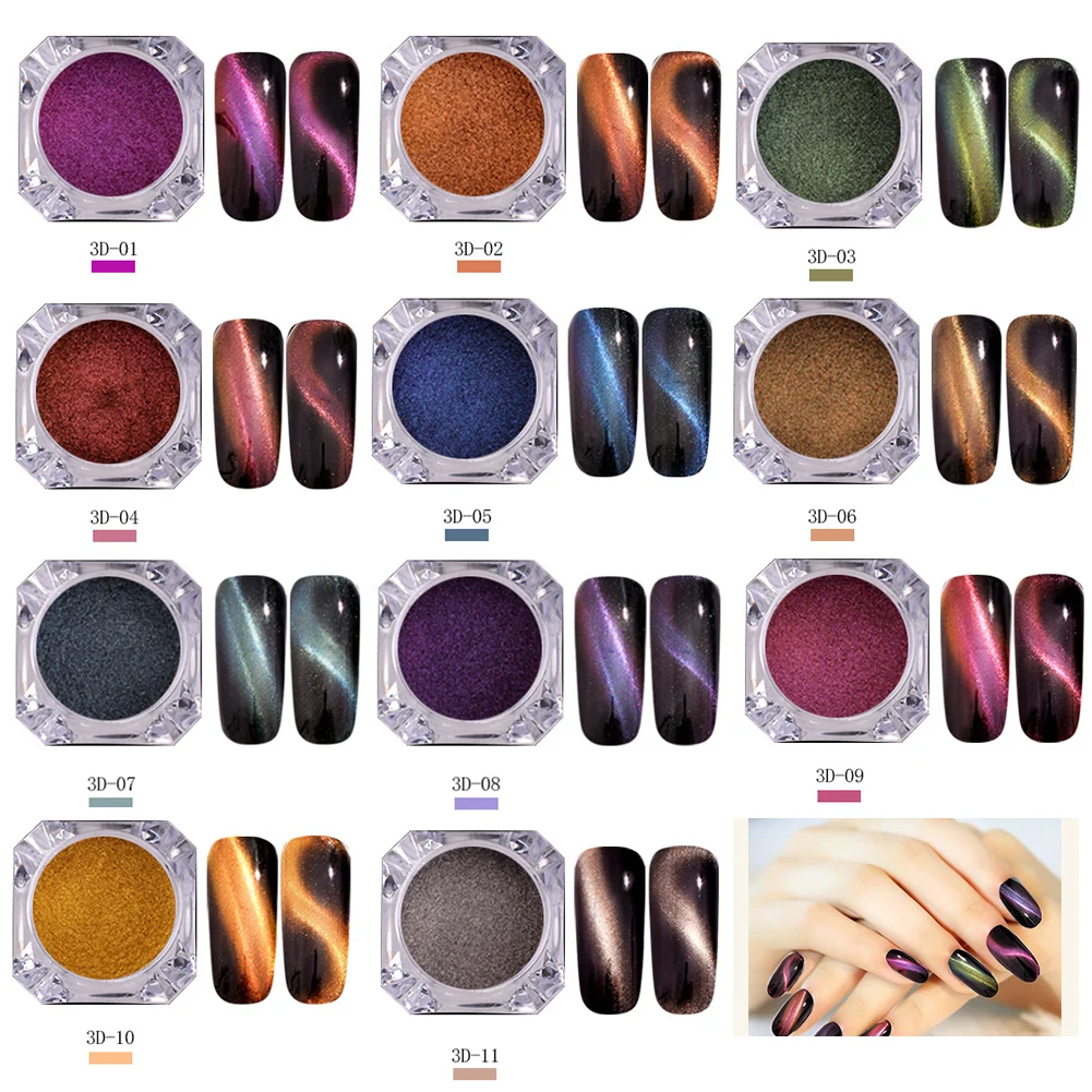 11 шт. неоновые зеркальные декоративные насадки для маникюра | Красота и здоровье