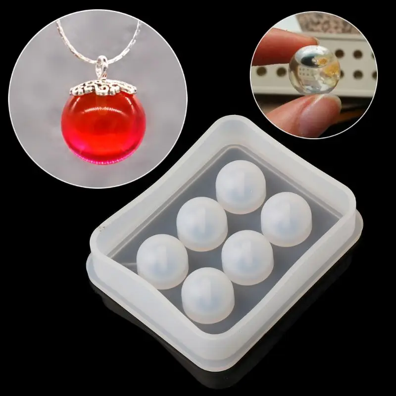 

Silicone Mold 12mm Ball 3D DIY Jewelry Necklace Pendant Making Tools Epoxy Resin Crafts Cake Fondant Decoration Molds Gifts 85LB