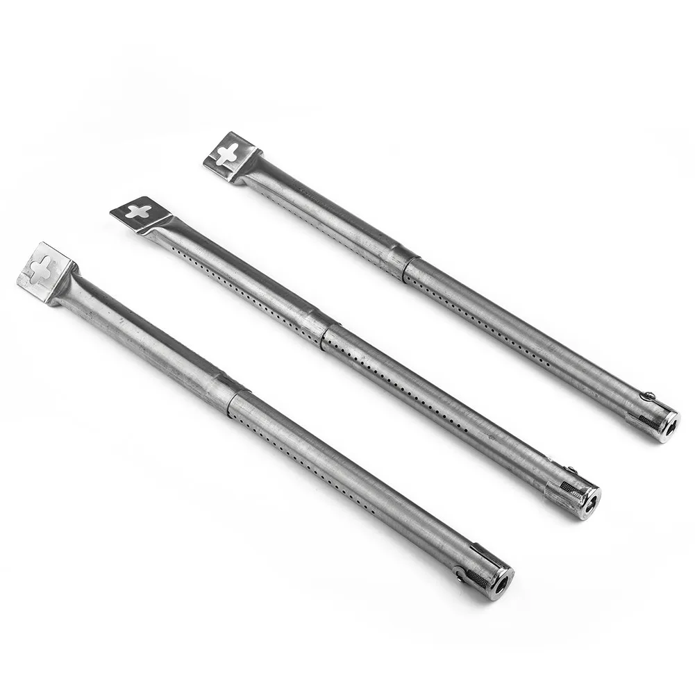 

3PCS Scalable BBQ Grill Tube Burners Gas Grill Universal Replacement Stainless Steel Tube Burners Cooking Tube Replacement
