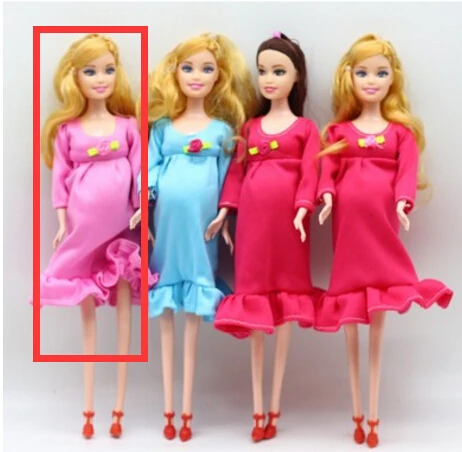 1 шт. сделай сам коричневые волосы настоящая кукла для беременных есть ребенок на