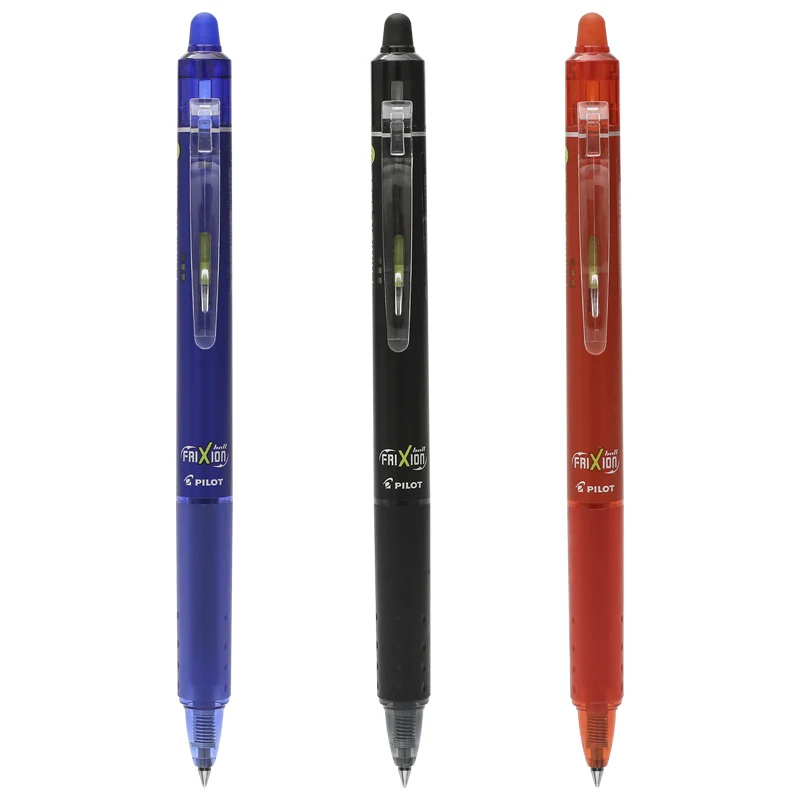 Ручки Pilot со стираемыми гелевыми чернилами шариками точка 0 7 мм набор с синими