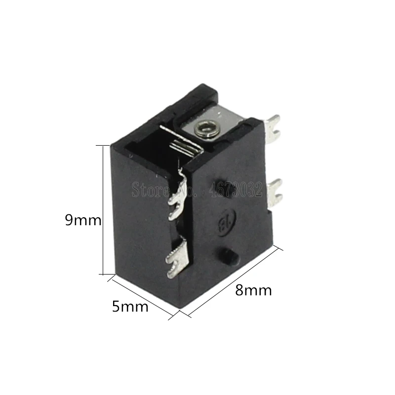 100 шт. DC-033 1 3 мм 4Smd DC розетка внутренняя разъем DC033 SMD 4 контакта | Обустройство дома