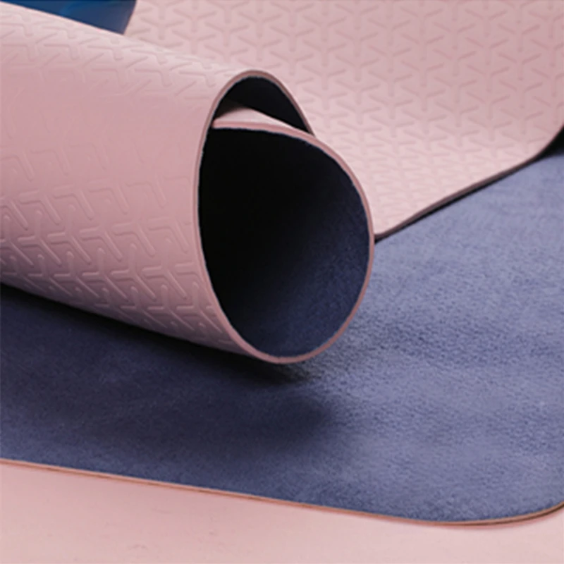 

1830mm*610mm*2mm Yoga Mat Suede TPE Non Slip Carpet Mat Fitness Gymnastics Mats Sweat-absorbent Quick-drying Exercise Mat