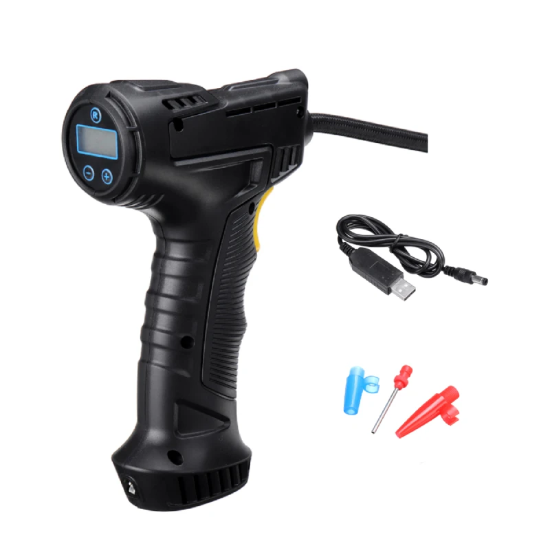 

120W Rechargeable Air Compressor Wireless Inflatable Pump Portable Air Pump Car Tire Inflator Digital for Car Bicycle Balls