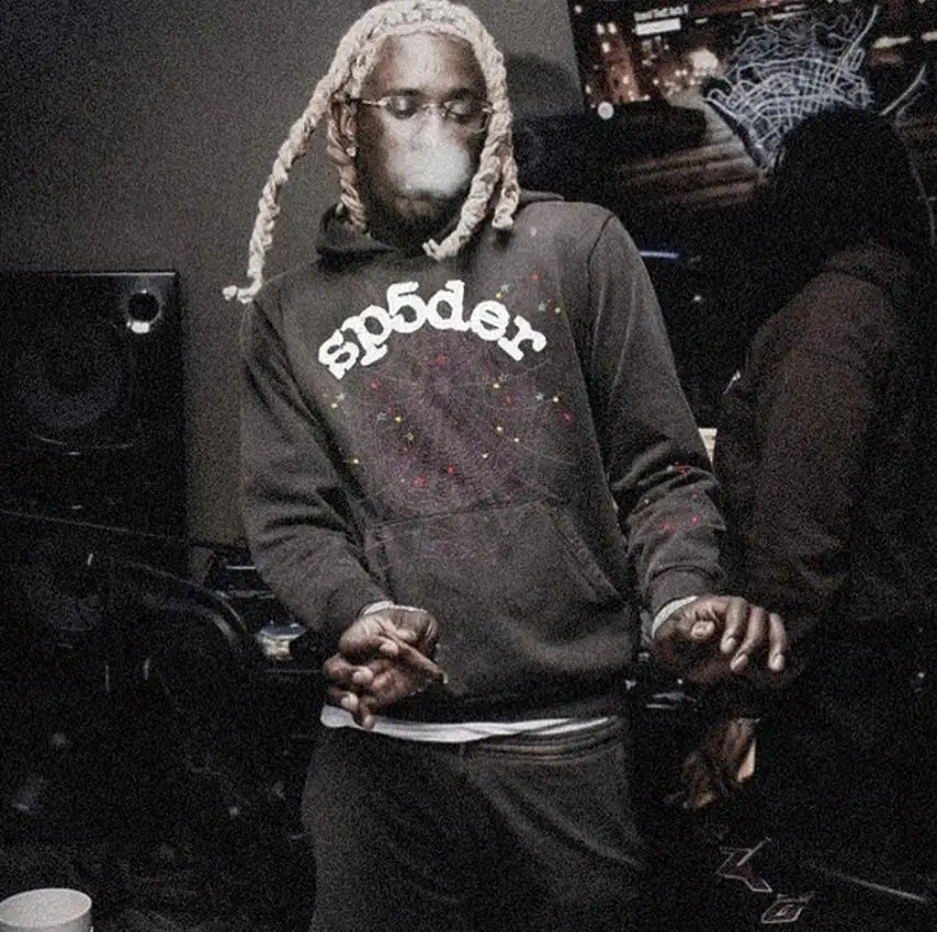 

Foaming Printing Sp5der 555555 Angel number Hoodie Men Women Spider Web Pattern Pullover Sweatshirts