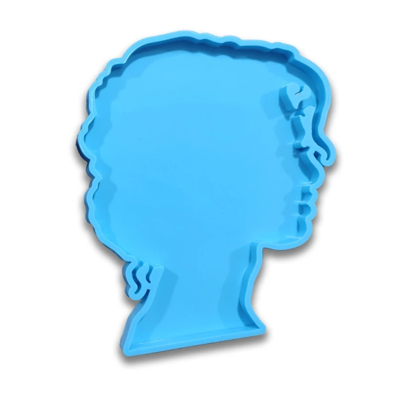 

Human Head Series Epoxy Resin Mold Keychain Pendant Silicone Mould DIY Crafts Jewelry Casting Tool
