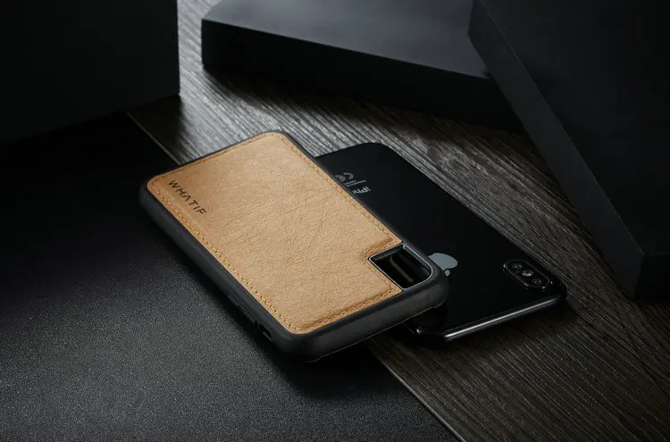 WHATIF для IPhone 8 7 6S Plus X чехол мягкий ТПУ крафт кожаный чехол s для Iphone 11 11Pro X XS Max XR защитный чехол