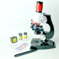 biology microscope kit school science educational toy gift refined biological microscope lab led home for kids children