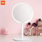 Зеркало для макияжа Xiaomi mijia, настольное портативное регулируемое зеркало со светодиодной подсветкой и зарядным сенсорным экраном типа с, с регулировкой яркости, оригинал