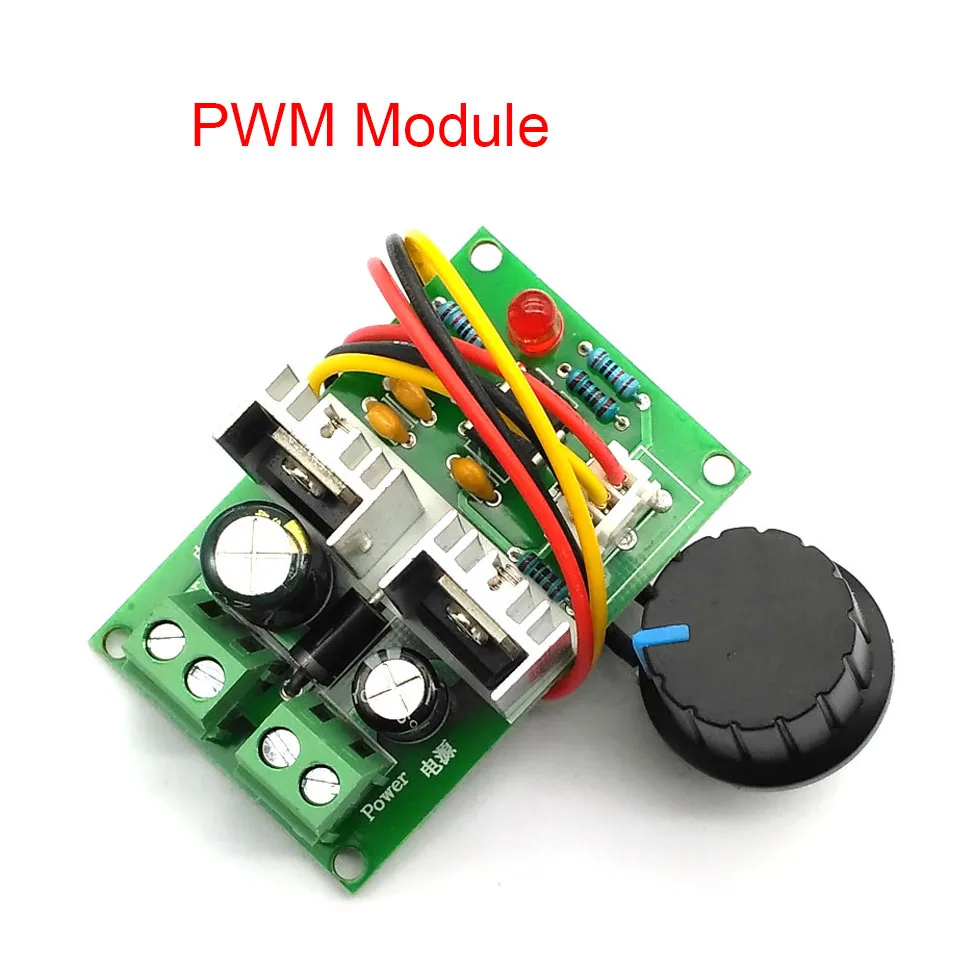 

PWM DC motor speed controller 12V-24V-36V one-way speed controller DC motor stepless speed control switch 3A