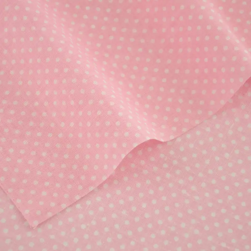 1 Piece White Dot Designs Fat Quarter Sewing Printed Cotton Fabric Plain for Doll's Clothes Crafts Scrapbooking Patchwork | Дом и сад