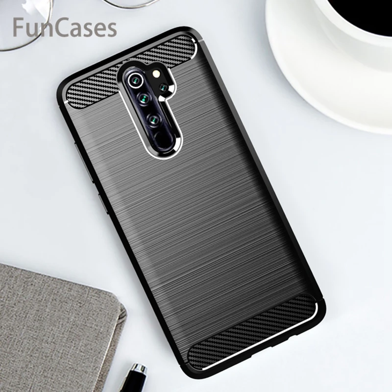 Силиконовый чехол для xiaomi Redmi Note 8 Pro карбоновый бампер мягкий телефона Note8 Global |