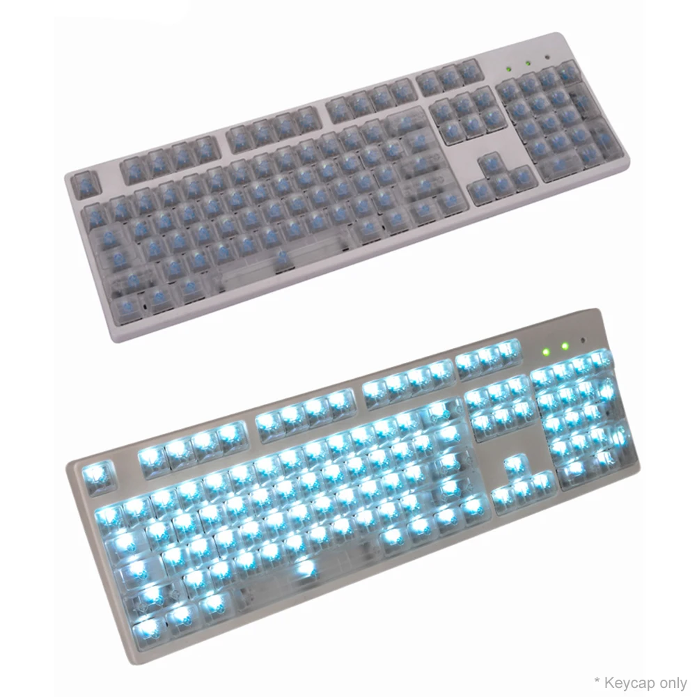 104 шт./компл. ABS прозрачные без печатных колпачков oem профиль filco key cap для MX switch