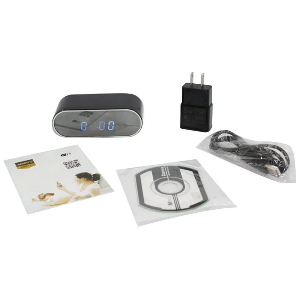 Мини камера часы 1080 HD DV DVR мини видеокамера сигнализация ИК Обнаружение движения