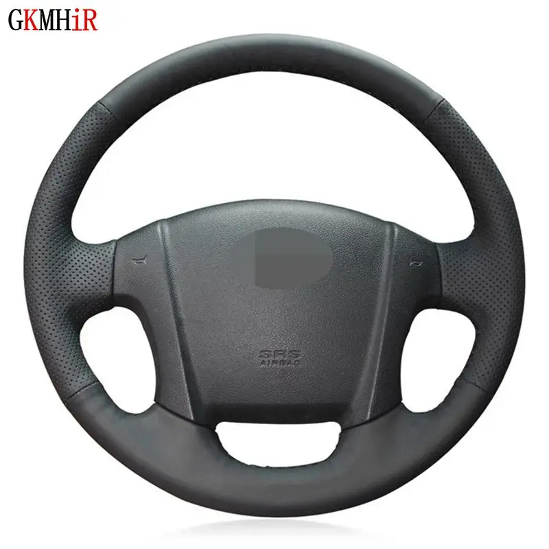 Мягкая черная искусственная кожа Чехол рулевого колеса автомобиля для Kia Sportage 2