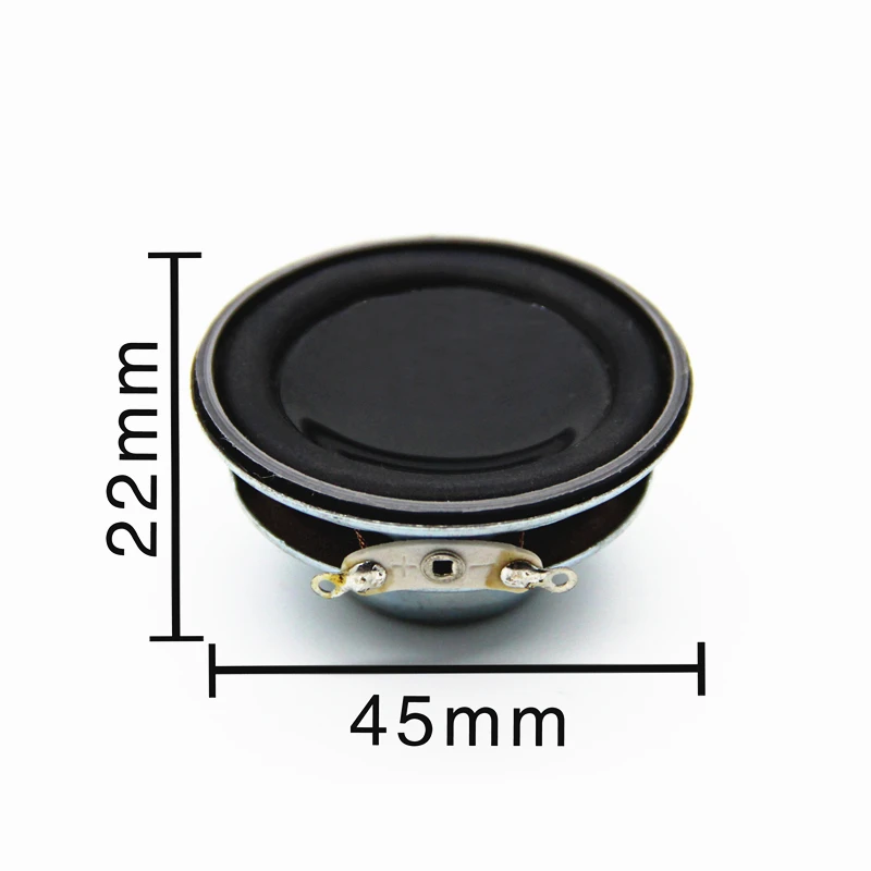 2 шт. 45 мм Внутренний Магнитный динамик 4 Ом 5 Вт бас мультимедийный маленький 4R5W |
