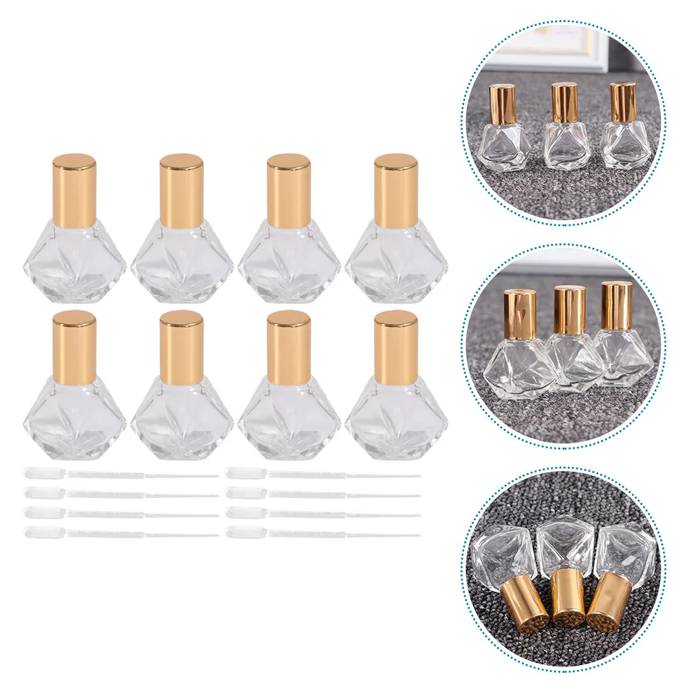 

12pcs 8ML Roller Bottle Refillable Essential Oil Bottle with 12pcs Droppers