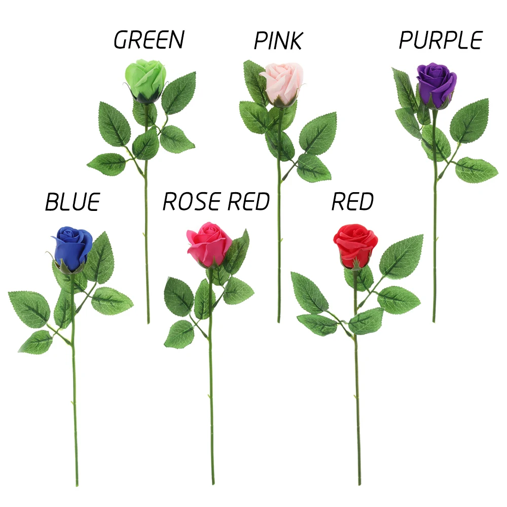 1 шт. искусственный цветок мыла роза Свадебный букет домашний декор ручной