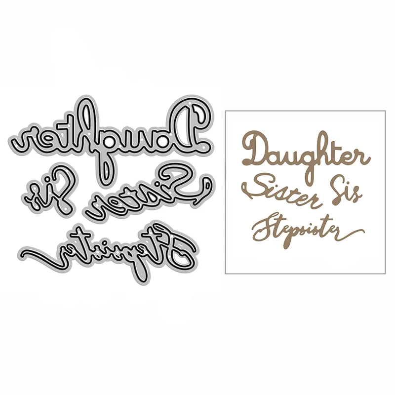 

Пресс-форма металлическая для скрапбукинга, 2021