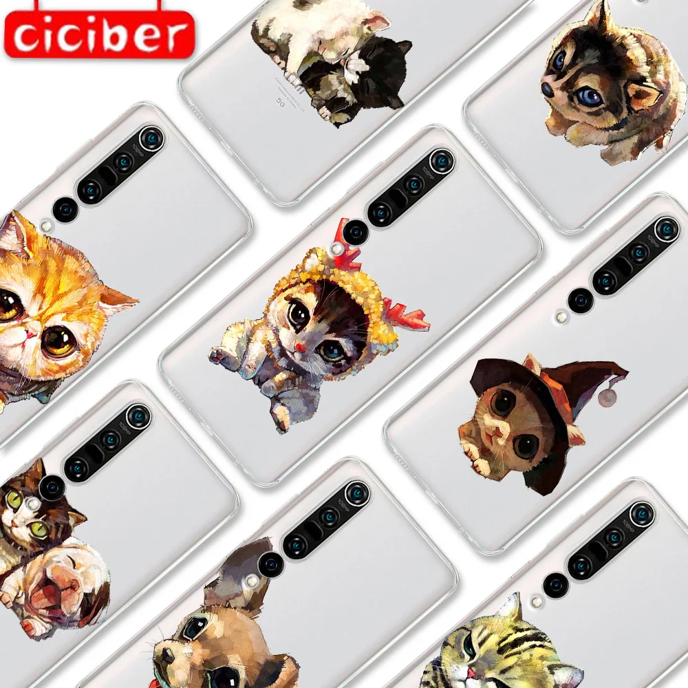 

Cat Tiger Dog Case For Xiaomi MI Note 11 10 9 9T 10T Pro Lite Poco M3 X3 F3 Redmi Note 10 8T 9T 9 8 7 Pro Soft TPU Phone Fundas