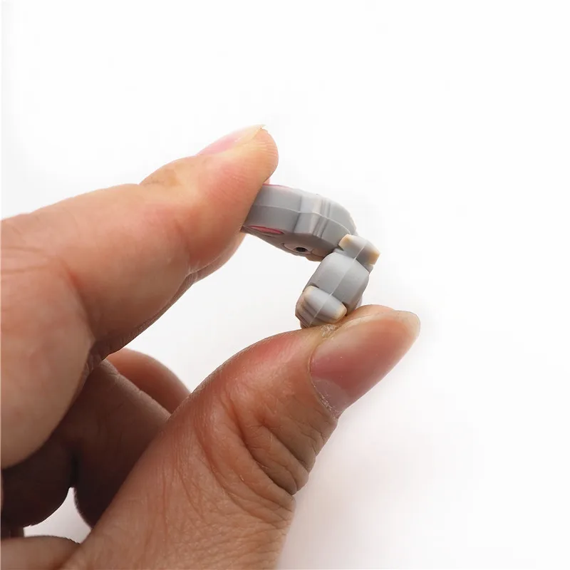Chenkai 10 шт. силиконовые грызунок с котом бусины DIY ребенок котенок Животное Мультфильм жевательный успокоитель манекен сенсорные ювелирные изделия игрушки аксессуары