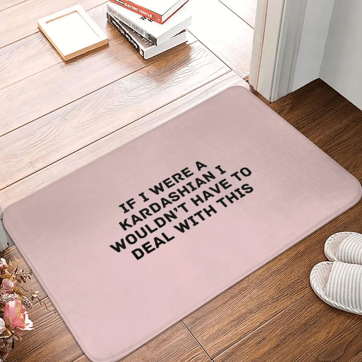 

If I Were A K Doormat Carpet Mat Rug Polyester PVC Anti-slip Floor Decor Bath Bathroom Kitchen Balcony 40x60