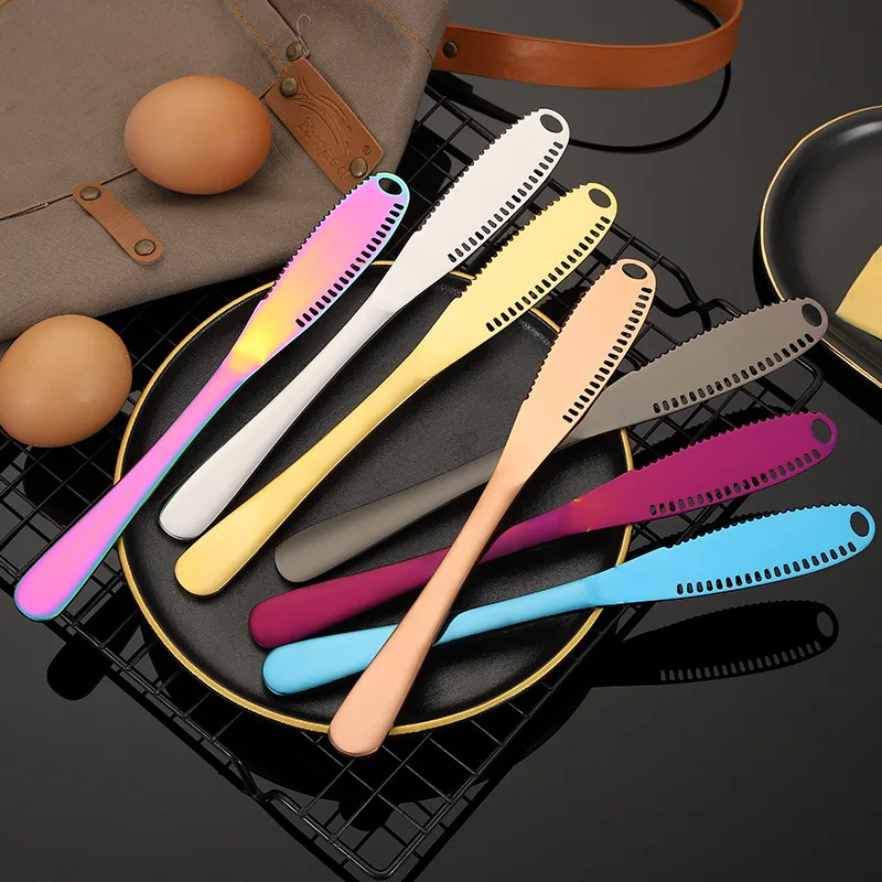 

Stainless Steel Cheese Knife GraterTool With Hole Multifunctional Bread Butter Jam Spreader Western-style Dessert Kitchen Gadget