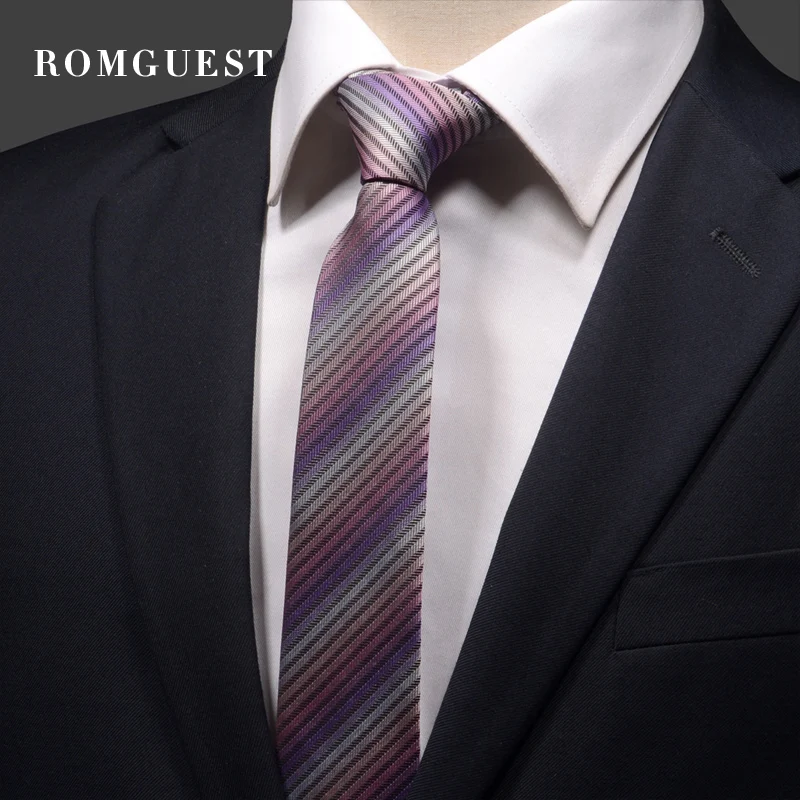 

2019 New Arrivals Fashion Designer 6CM Slim Formal Necktie for Men Business Wedding Bridegroom Striped Neck Tie with Gift Box
