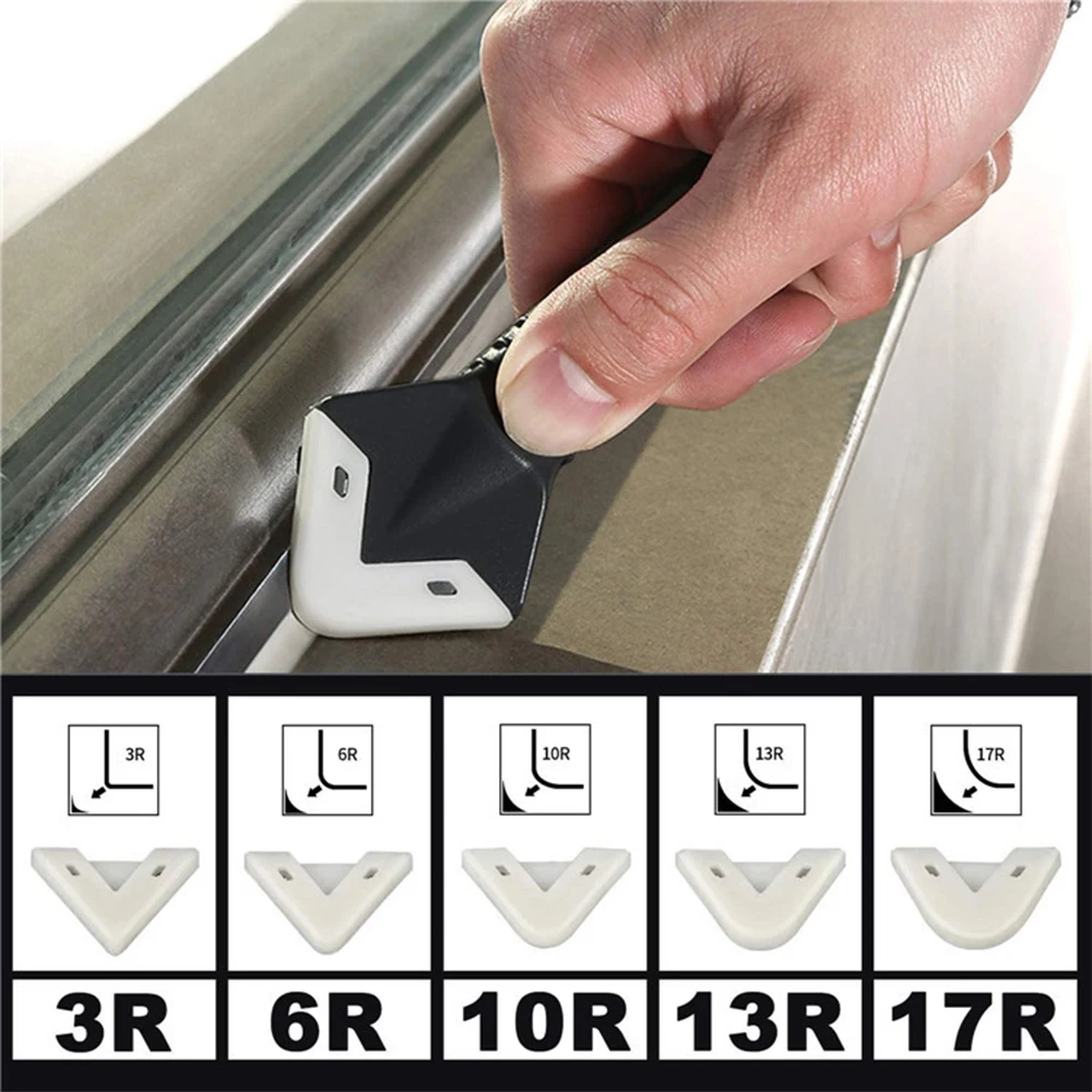 

10 piece Set of 3-in-1 Shoveling Device Silicone Squeegee Angle Beautiful Seam Shovel Glue Scraper Angle Squeegee Blade